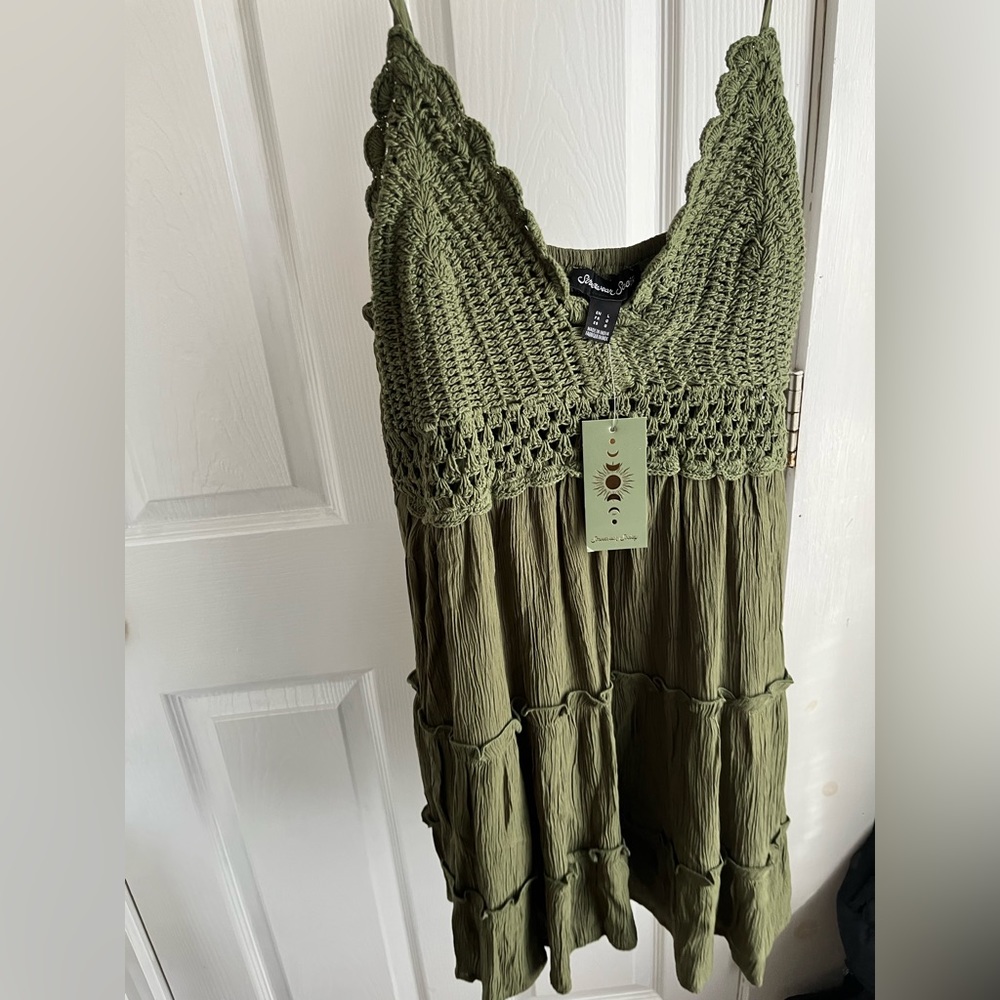 Streetwear society green dress🤍